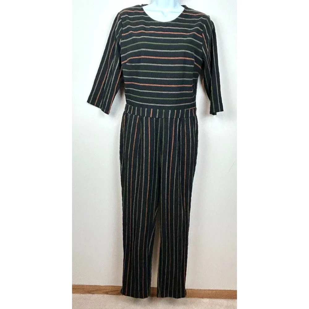 orange creek striped dress Orange Creek Grid Striped Fit & Flare Dress
